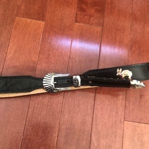 Vintage Western Belt with Animal Embellishments
